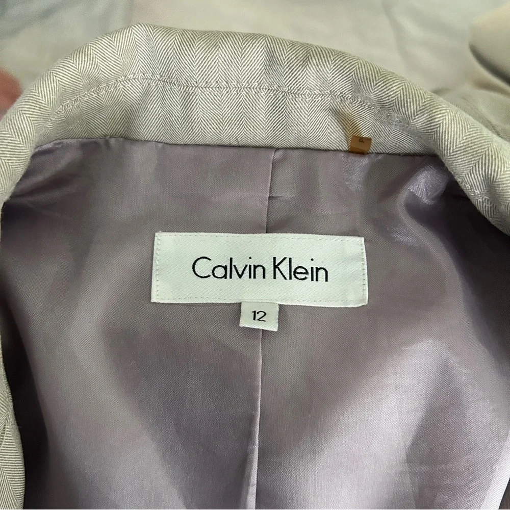 Calvin Klein Cream Blazer for Women - Picture 5 of 6